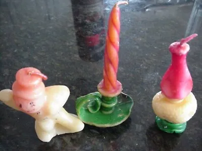Vintage  Gurley Christmas Candles-Lot Of 3 • $6