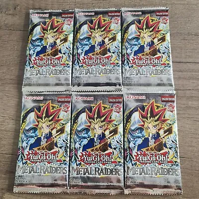 6 X YuGiOh Metal Raiders : Sealed Booster Pack : 25th Anniversary Reprint • £26.99