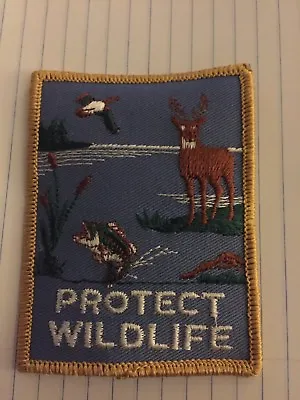 Vintage Wildlife Patch Protect Wildlife Patch Deer Patch Hunting Patch • $4.50
