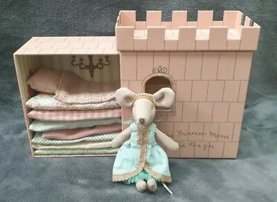 The Princess Mouse & The Pea  Maileg Pink Castle New Unused • $99.95