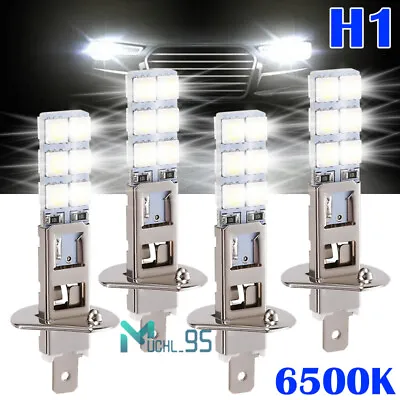 4x Super Bright H1 LED Headlight Bulbs Kit High Low Beam Fog Driving 6500K White • $8.71