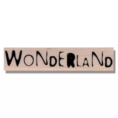 ALICE IN WONDERLAND Rubber Stamp Phrase Media Im Late Mad Hatter Tea Party • $8.75