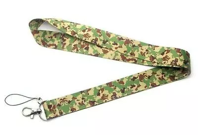 CAMOUFLAGE Lanyard ~MILITARY Hunting ARMY~ ID Badge FACE MASK Keychain Strap • $7.95