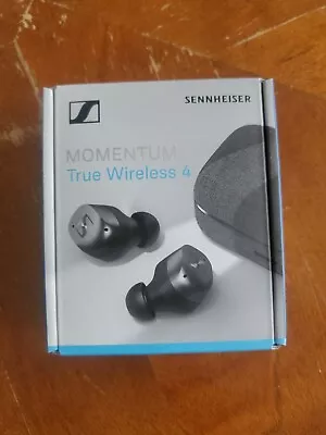 Box For Sennheiser Momentum True Wireless 4 Black With Tips Fins  USB-C Cable  • $29.99