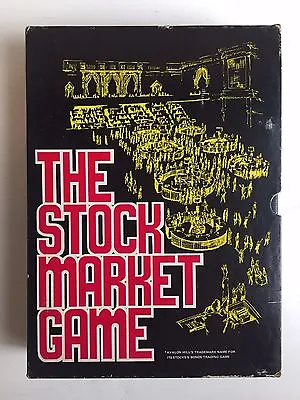 Vintage 1970 The Stock Market Game Avalon Hill Co. #805 Bookcase Game • $10.99