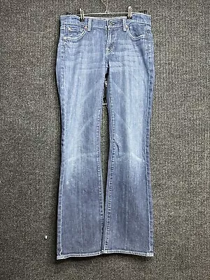 7 For All Mankind Jeans Womens 30X30.5 Blue Denim Bootcut Outdoors Pants Ladies • $14.95