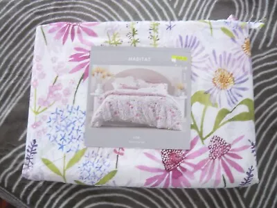 Queen Doona Cover + 2 Pillowcases Habitat Brand 100% Floral Print Cotton Bnwt • $30