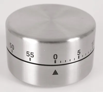 Probus Fackelmann Magnetic Stainless Steel 60 Minutes Kitchen Cooking Timer • £9.50