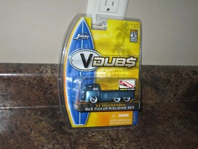 $13.99 • Buy Jada 1:64 V Dubs 1963 Volkswagen Bus Pickup 2007 Wave 2 Blue Sliding Bed