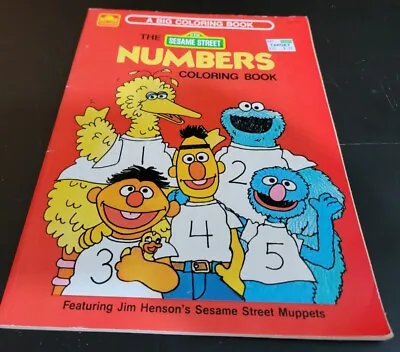 1984 The Numbers Sesame Street Coloring Book Jim Henson Not Used Vtg Muppets • $15