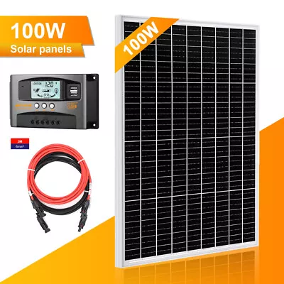 100W Solar Pane Kit 12V Battery Charger With MPPT Controller For Home RV Marine • $92.88