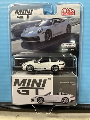 1/64 Mini Gt Mijo Exclusives Porsche 911 Targa 4s White Lhd • $17