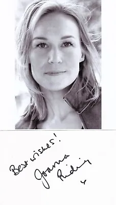 Joanna Riding - English Actress - West End Musicals - SIGNED INDEX CARD + PHOTO • £9.99