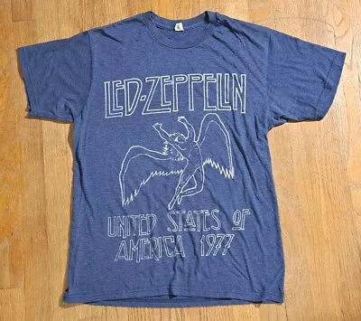 Vintage Led Zeppelin United States Of America 1977 Concert Tour Tee T Shirt  M • $29.99