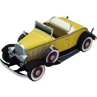1:24 Scale Cabriolet Classic Old Car 3D Paper Model Vehicle DIY Creative Toy UK • $23.44