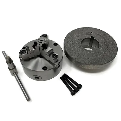 5  3-JAW SELF-CENTERING Lathe CHUCK Top Bottom Jaws L00 Adapter  #0503A-FM • $189