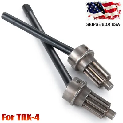 1 Pair Front Axle CVD Drive Shaft Steel #45 For 1/10 RC   TRX-4 RC Crawler • $16.94