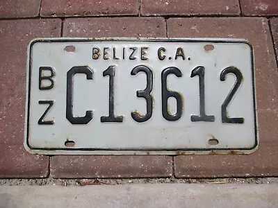 Belize C.A.  BZ License Plate  # C13612 • $70