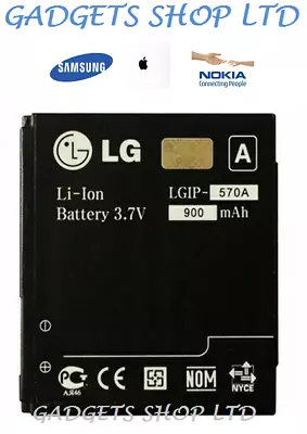 100% Genuine LG LGIP-570A Battery For Cookie KP500 KP501 KF700 KC550 KC780 KP800 • £12.99