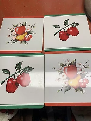 Vintage Pro-Tex Metal Kitchen Hot Pad Trivet - Set Of 4 • $31.95