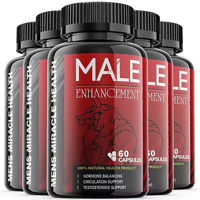 Men's Miracle Health - Male Virility - 5 Bottles - 300 Capsules • $69.78