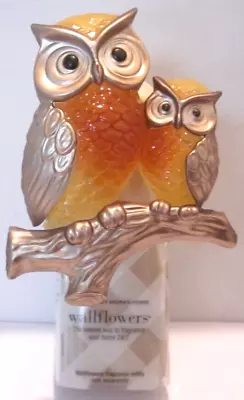 Bath & Body Works Wallflower Diffuser Plug-in Big Owl Little Owl Orange Yellow • $24.99