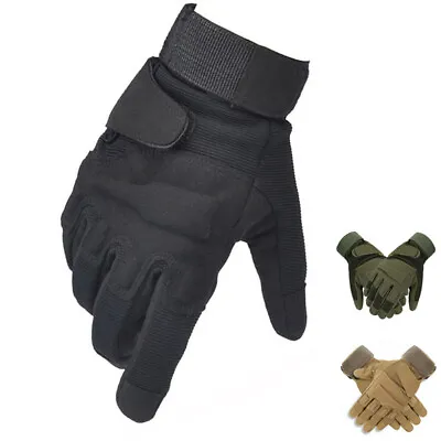Men's Tactical Military Army Motorcycle Full Finger Gloves For Hunting Shooting • $13.99