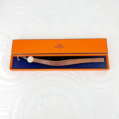 Authentic Hermes Leather Cell Phone / Camera Strap Wrist Lanyard - Original Box • $85