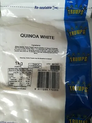Quality 1kg White Quinoa Seeds Best Before Oct 2024 - Free Post  • $19.99