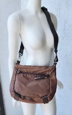 MANDARINA DUCK Nylon Crossbody Irridecent Brown Travel Bag • $37