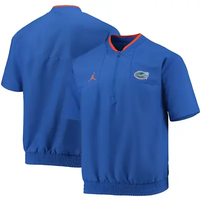 Jordan Nike Mens Florida Gators Coaches Jacket Sweatshirt 1/4 Zip Large NEW $75 • $33.19