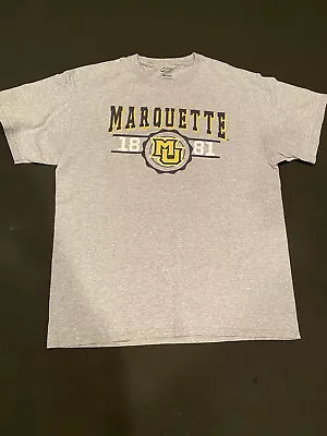 Marquette Golden Eagles Medium TShirt NCAA Gray Short Sleeve Basketball Men’s • $9.99