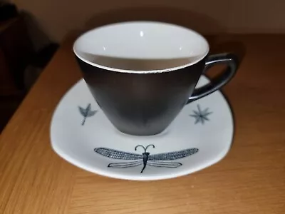 MIDWINTER  Fashion Shape Coffee Cup & Saucer NATURE STUDY By Terence Conran 1955 • £9.99