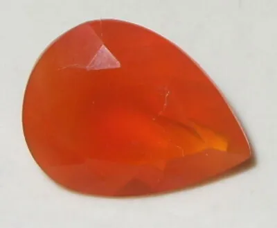 3.22ct Beautiful Bright Orange Mexican Fire Opal Pear W/LIGHT COLOR PLAY SPECIAL • £47.50
