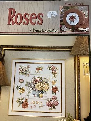 Marjolein Bastin Roses Flowers Floral Cross Stitch Pattern Lanarte Leaflet 3279 • $24.95