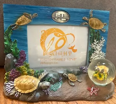 Marco Island Florida Sea Turtle Beach Ocean Picture Frame • $3.99