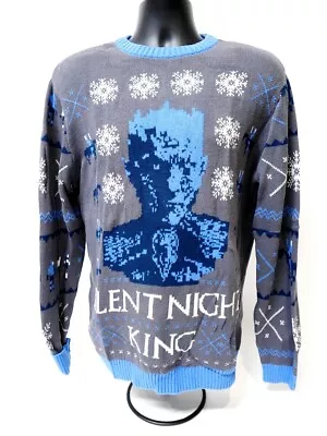 HBO GAME OF THRONES  Silent Night King  Ugly Christmas Sweater Men's Size L NEW • $17.97