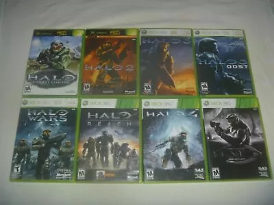 Halo Games (Original Microsoft Xbox & 360) Tested Works Great With Case • $9.95