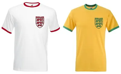 £19.50 • Buy England Three Lions Retro T-Shirt - 2 Colours Available, St Georges Day, Flag