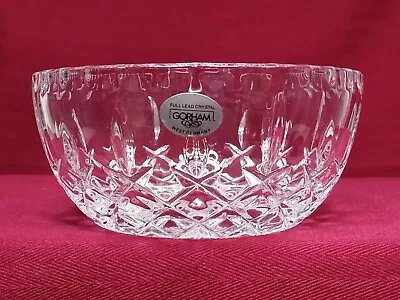 5.5  Vintage Gorham West Germany Full Lead Crystal Bowl Dish W/ Original Label • $18.95