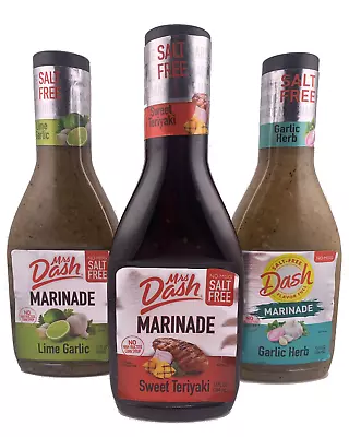Mrs Dash Marinade 3 Flavor Variety Pack Of 12oz Bottles Salt Free- Teriyaki Ma • £22.48