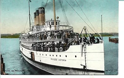 Vintage Postcard Cpr S.s. Princess Victoria Boat Valentine Co. Vg Condition Nice • $1.99