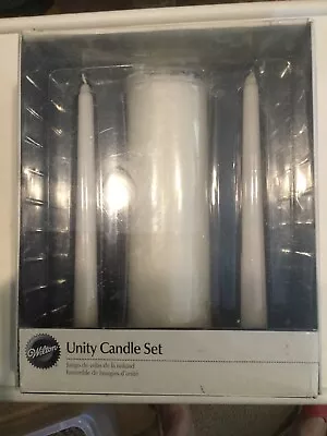 Wilton Stock Number 120-1243 White Unity Candle Set NIB Wedding Ceremony • £18.05