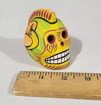 Hand Painted Ceramic Sugar Skull Made In Mexico Day Of The Dead  • $10.39