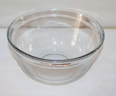 Vintage Large Clear Glass 8” Mixing Bowl For Stand Mixer 4-1/4  Tall • $22