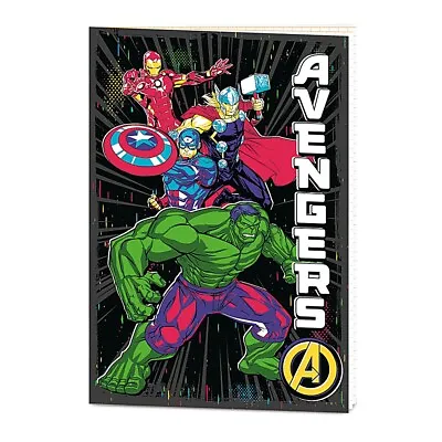 Genuine Marvel Avengers Character Burst A5 Exercise Book Grid Pages Notebook Pad • £4.99