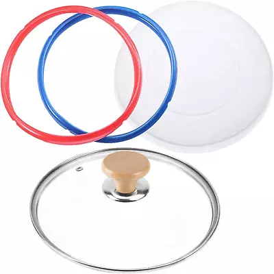 9 Inch Tempered Glass Lid For Instant Pot 6 Quart Silicone Lid Silicone Cover F • $31.24