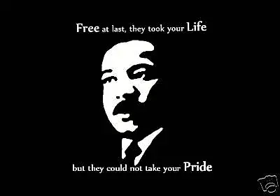 U2 Dr. Martin Luther King Bono Edge Pride Lyric T-Shirt Civil Rights Movement • £11.99