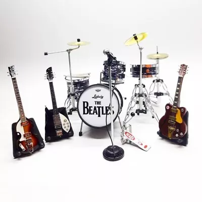 Miniature Drum And Guitar Set Replica Rock Band • $70