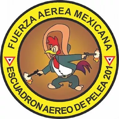 Mexican Air Force 201st Fighter Squadron Self-adhesive Vinyl Decal • $3.95